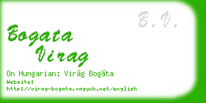 bogata virag business card