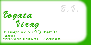 bogata virag business card